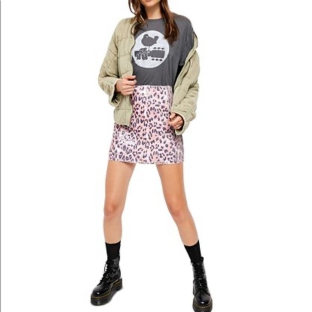 Free People One Sequin Mini Skirt